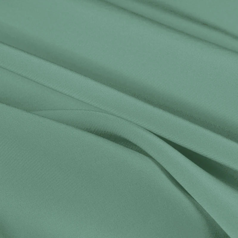 100% Silk Crepe de Chine Natural Pure Mulberry 12 14 16 30mm 45"( 114cm ) 55" (140cm) Width Lake-green Women Lining Silk Fabric