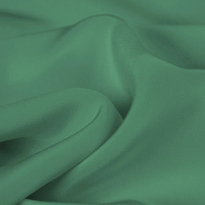 100% Silk Crepe de Chine Natural Pure Mulberry 12 14 16 30mm 45"( 114cm ) 55" (140cm)Width Marine Green Women Silk Lining Fabric