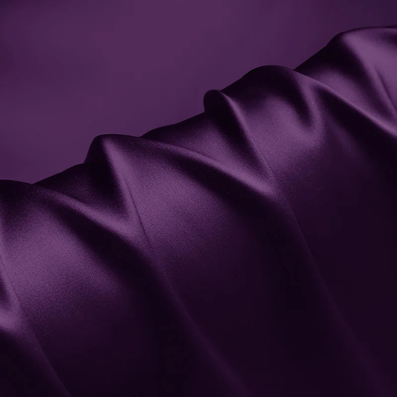 Natural Mulberry Stretch Satin (90% Silk + 10% Spandex)16 19m/m 42.5" ( 108cm)  55" (140cm)  DIY Magic blue Charmeuse Fabrics