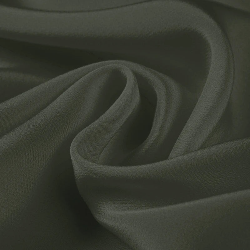 100% Silk Crepe de Chine Natural Pure Mulberry 12 14 16 30mm 45"( 114cm ) 55" (140cm) Width Gray Black Women Lining Silk Fabric