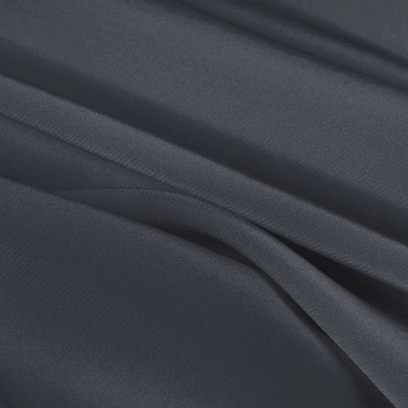 100% Silk Crepe de Chine Natural Pure Mulberry 12 14 16 30mm 45"( 114cm ) 55" (140cm) Width Dark Shadow Lady Lining Silk Fabric