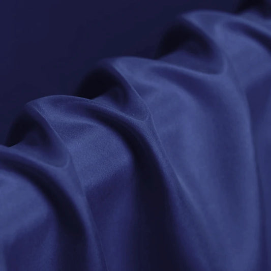 100% Pure Silk Natural Mulberry 8m/m 6A grade 45"( 114cm ) Width Elegant Women Sodalite Blue Clothing Lining Habotai Silk Fabric