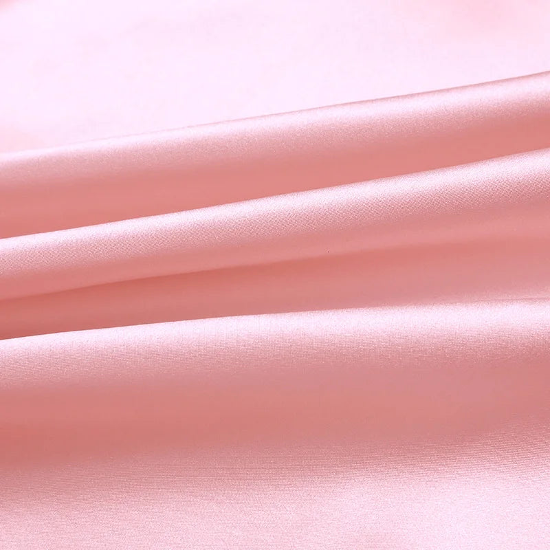 100% silk natural luxury mulberry charmeuse16 19 22m/m 6A grade 45"( 114cm )width solid light pink clothing bedding silk fabric