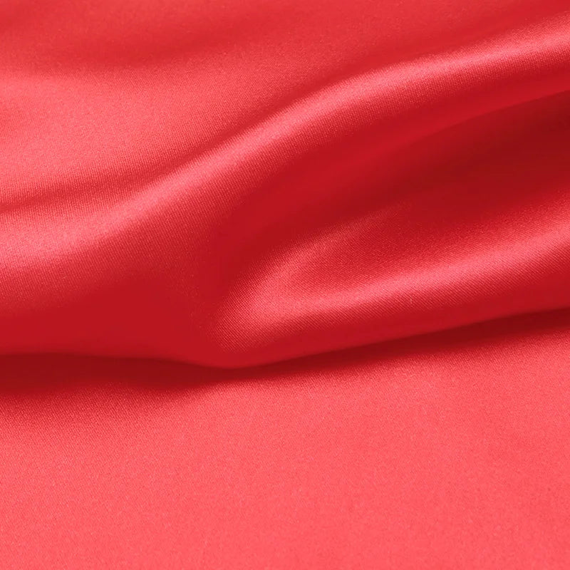 100% pure silk luxury mulberry charmeuse 16 19 22 30m/m 6A grade 45"( 114cm ) width watermelon red DIY cloth bedding silk fabric