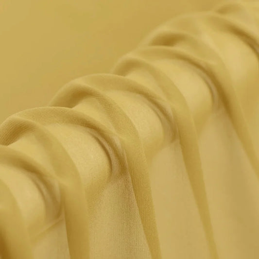 100% Silk Natural Pure Mulberry 8mm 45"( 114cm ) Earth Yellow GGT Sexy Lady Summer Elegant Lady Silk Georgette DIY Tailor Fabric