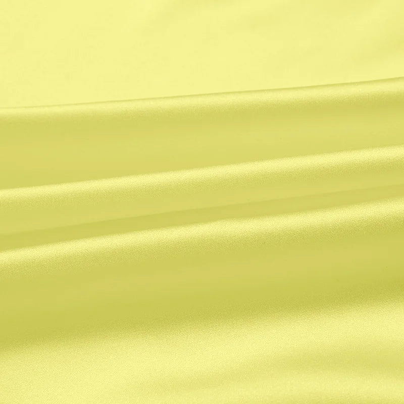 100 silk fabric 16 19 22m/m thick 45"( 114cm )width light yellow natural pure satin charmeuse luxury clothes bedding silk fabric