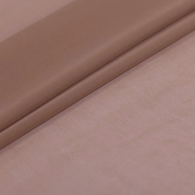 100% Silk Natural Pure Mulberry 5mm 45"( 114cm ) Custom Cameo Brown Lady Silk Chiffon DIY Luxury Slippery Soft 6A Grade Fabric