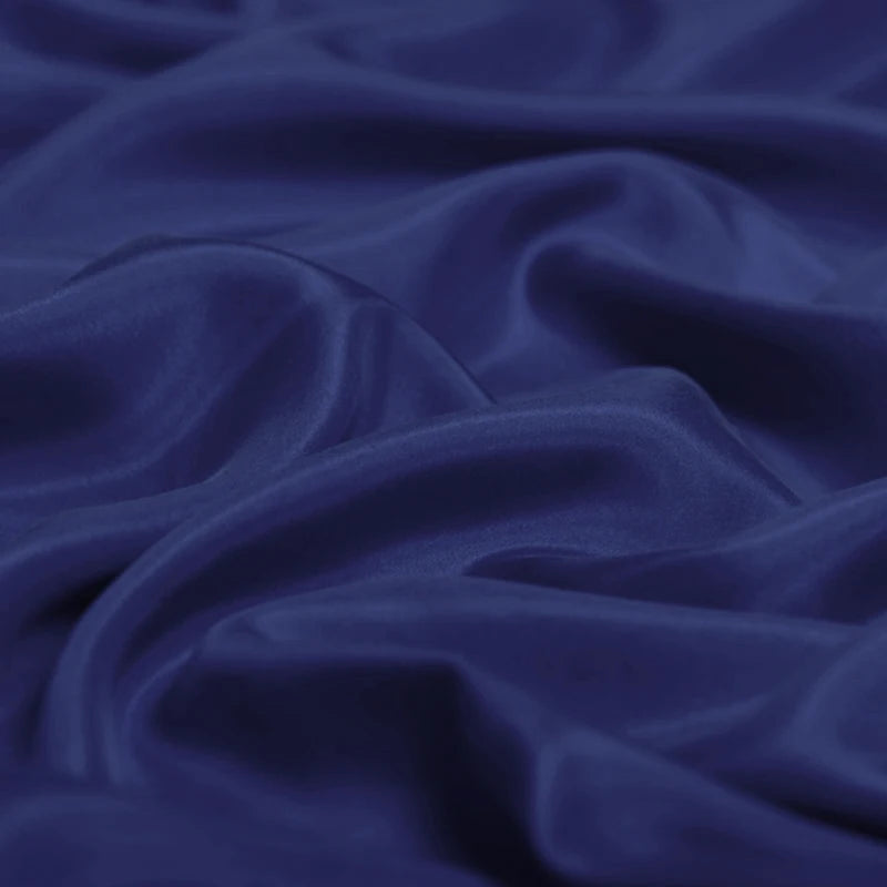 100% Pure Silk Natural Mulberry 8m/m 6A grade 45"( 114cm ) Width Elegant Women Sodalite Blue Clothing Lining Habotai Silk Fabric