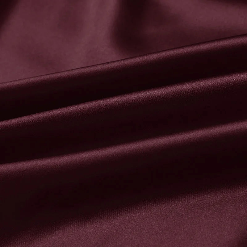 100% silk fabric 16 19 22m/m thick 45"( 114cm )width solid cabernet pure satin charmeuse luxury DIY clothes bedding silk fabric