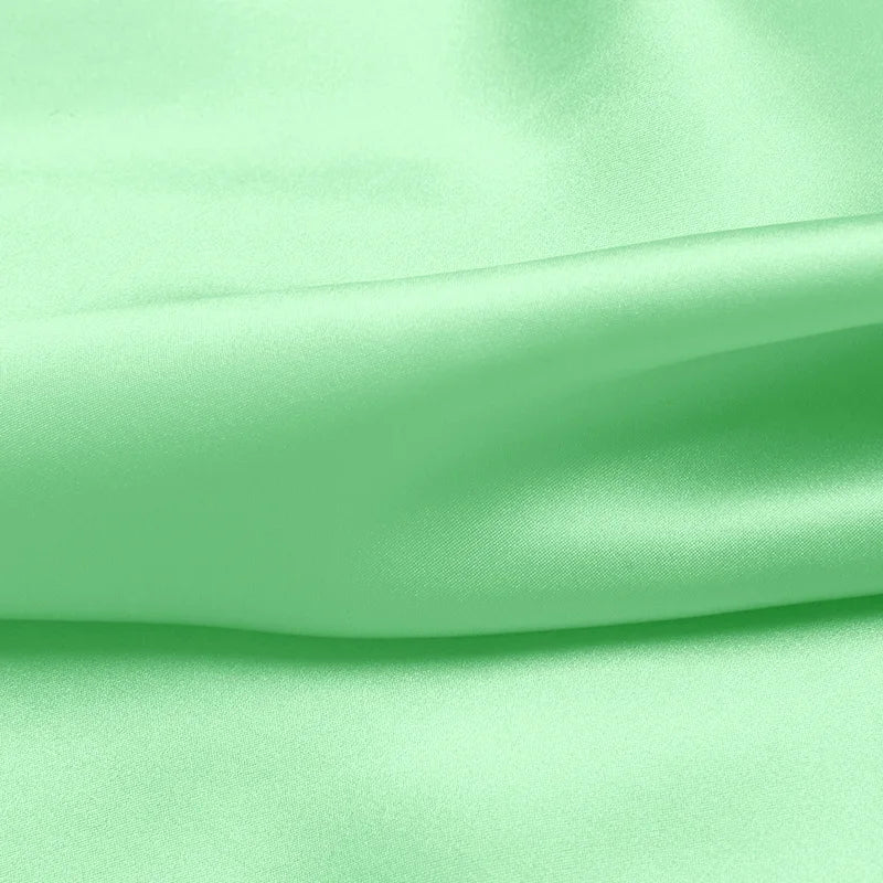 100% silk natural luxury mulberry charmeuse16 19 22 30m/m 6A grade 45"( 114cm )width light bean green cloth bedding silk fabric