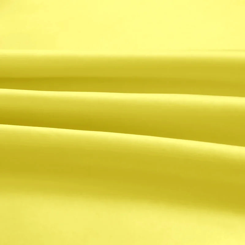 Natural Mulberry Stretch Satin (90% Silk+10% Spandex)16 19m/m Thick 42.5" ( 108cm)  55" (140cm) Width Bright Yellow Silk Fabric