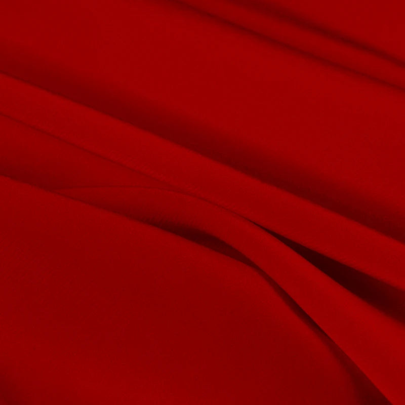 Natural Pure Mulberry 12 14 16 30mm 45"( 114cm ) 55" (140cm) width 100% Silk Crepe de Chine Women Red Dress Tailor Sewing Fabric