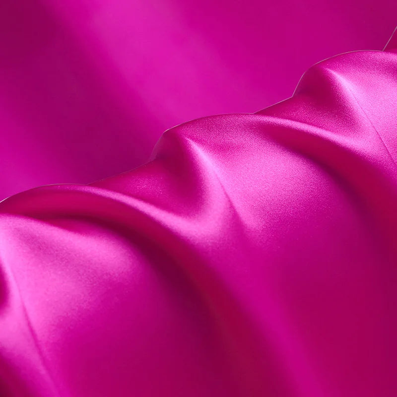 Natural Mulberry Stretch Satin (90% Silk + 10% Spandex)16 19m/m 42.5" ( 108cm)  55" (140cm) DIY Women Clothes Charmeuse Fabric