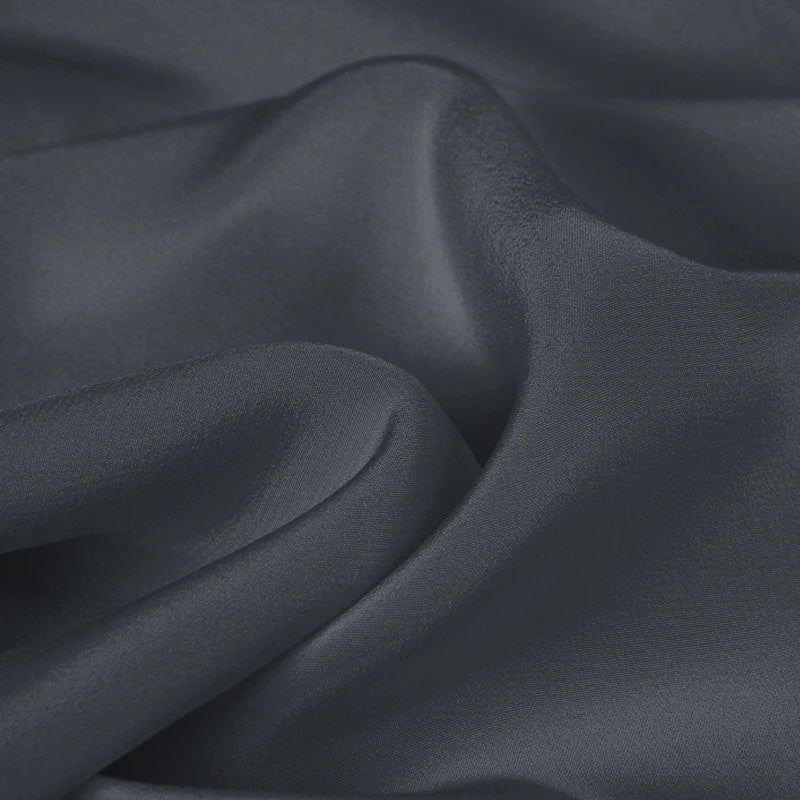 100% Silk Crepe de Chine Natural Pure Mulberry 12 14 16 30mm 45"( 114cm ) 55" (140cm) Width Dark Shadow Lady Lining Silk Fabric