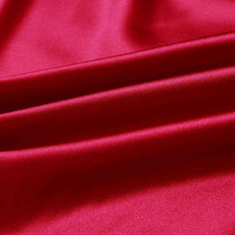 100% natural mulberry silk cloth 16 19 22mm 45"( 114cm ) width pure scarlet charmeuse fabric for bedding sheet quilt use fabric