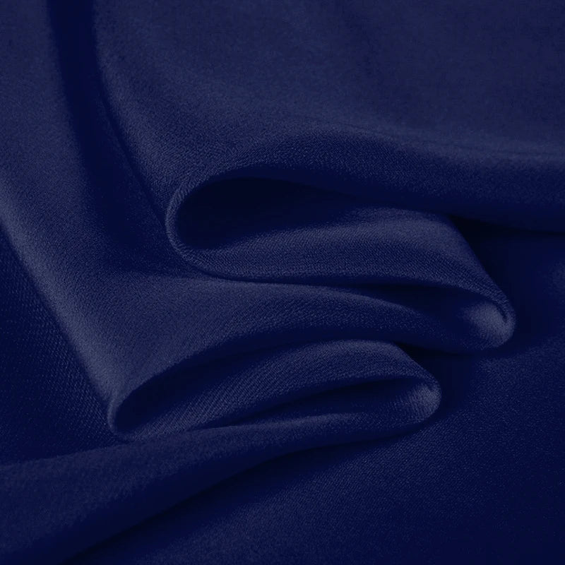 100% Silk Crepe de Chine Natural Pure Mulberry 12 14 16 30mm 45"( 114cm ) 55" (140cm)Width Light Navy Blue Lining Silk Fabric