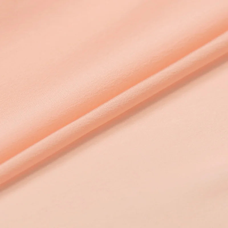 100% Silk Natural Pure Mulberry 8mm 45"( 114cm ) Peach GGT Sexy Lady Summer Elegant Women Silk Georgette DIY Clothing Fabric