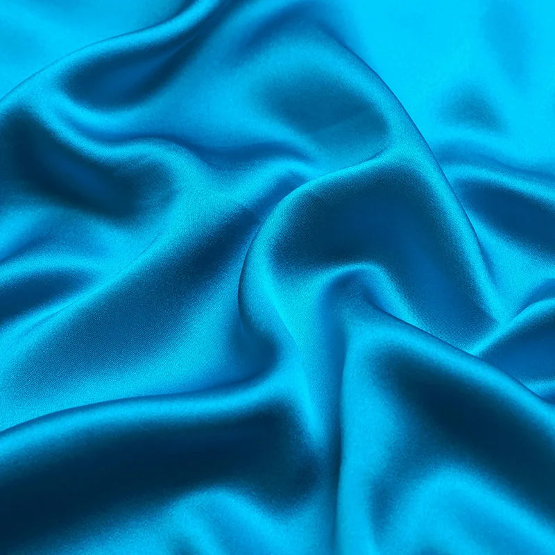 Natural Mulberry Stretch Satin (90% Silk+10% Spandex)16 19m/m Thick 42.5" ( 108cm)  55" (140cm) Width Lady Clothing Silk Fabric