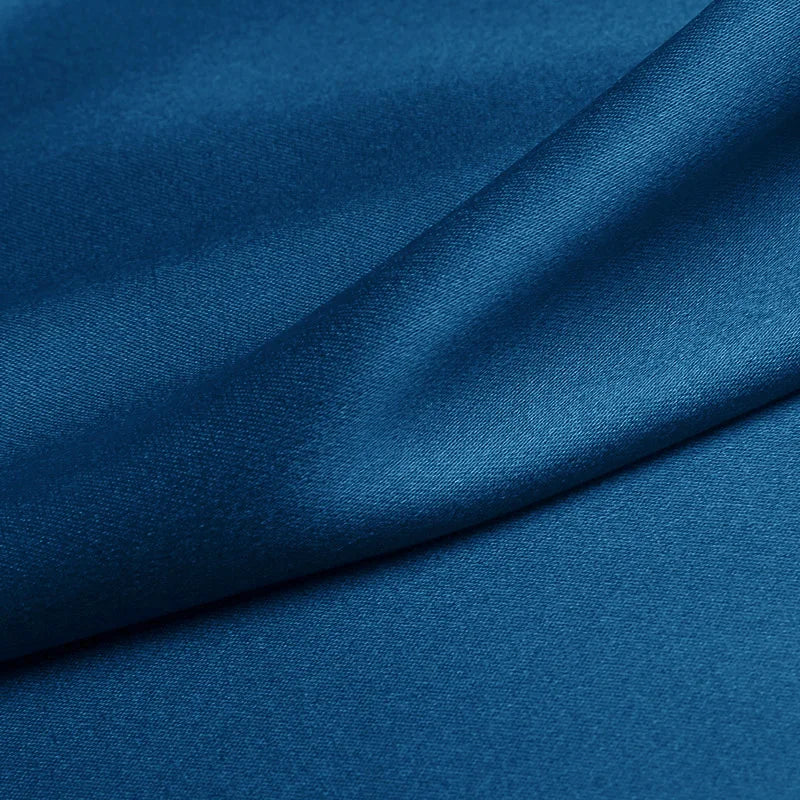 100%silk fabric 16 19 22m/m thick 45"( 114cm )width silver lake blue pure satin charmeuse luxury DIY clothes bedding silk fabric