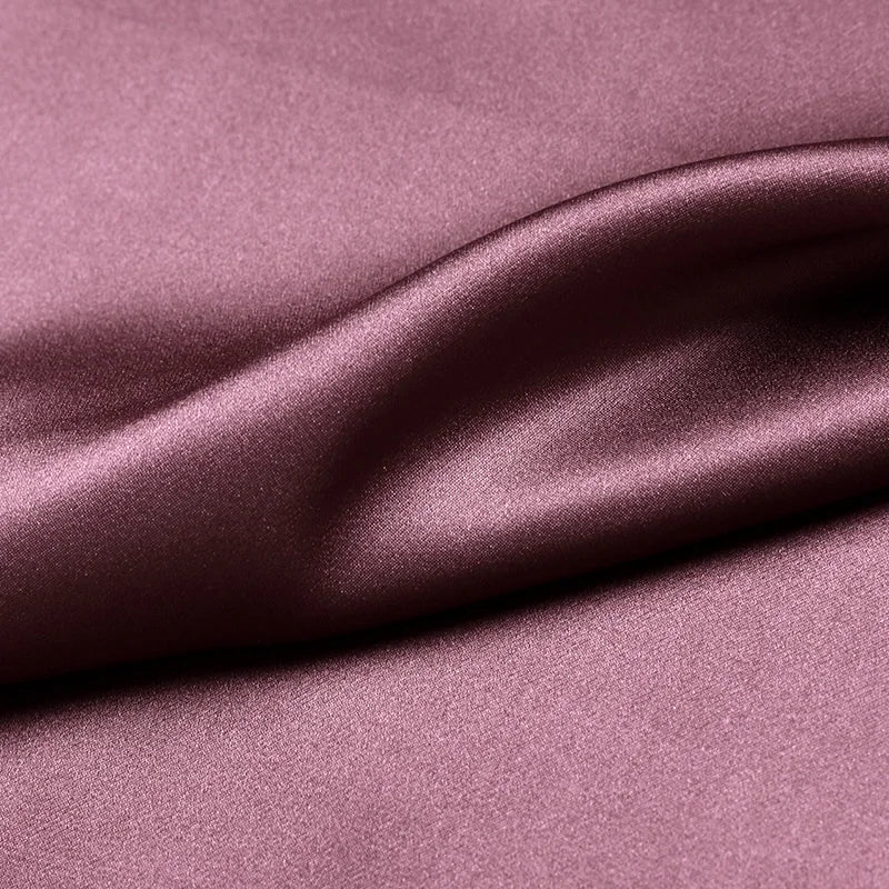 100 pure natural mulberry silk 16 19 22 30mm 45"( 114cm ) width pinkish purple color charmeuse for clothes bedding silk fabric