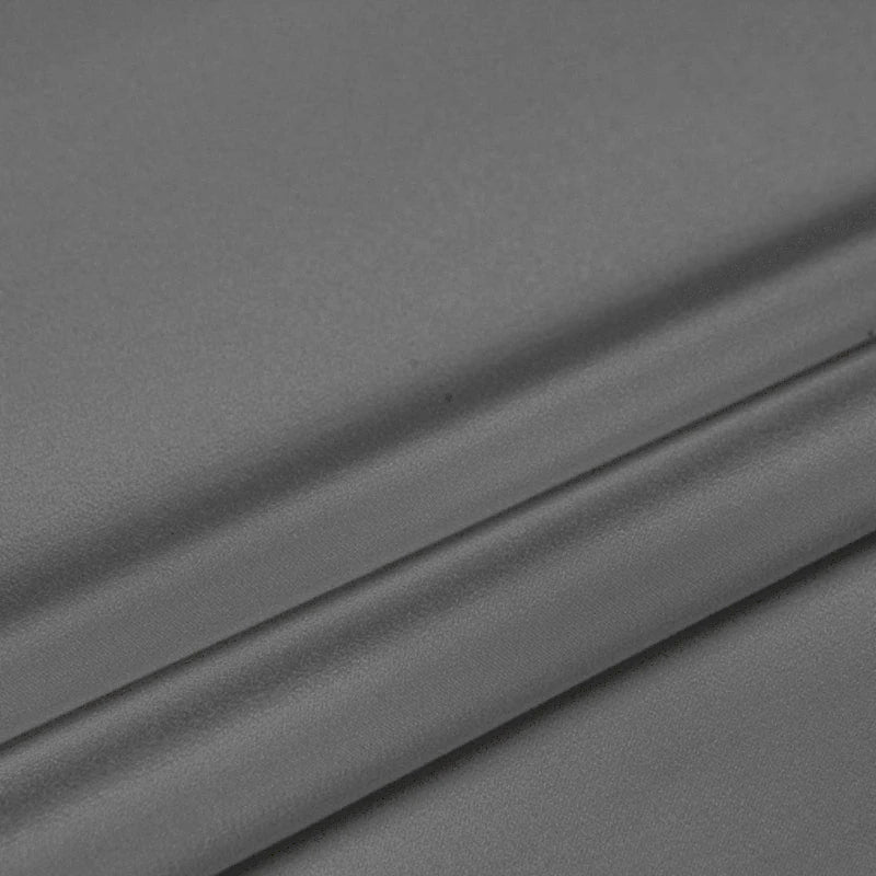 100% Silk Crepe de Chine Natural Pure Mulberry 12 14 16 30mm 45"( 114cm ) 55" (140cm) Width Silver Grey DIY Uniform Silk Fabric