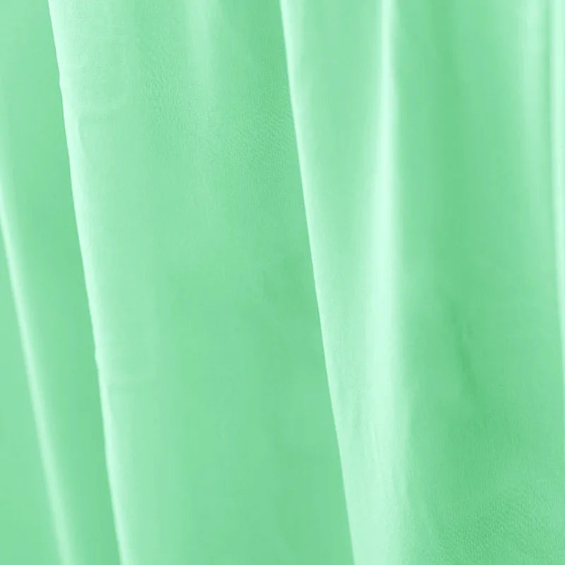 100% Silk Natural Pure Mulberry 5mm 45"( 114cm ) Light Bean Green Sexy Lady Summer Elegant Cool Silk Chiffon DIY Fashion Fabric