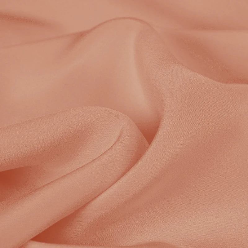 100% Silk Crepe de Chine Natural Pure Mulberry 12 14 16 30mm 45"( 114cm ) 55" (140cm) Width Coral Women Cloth Lining Silk Fabric