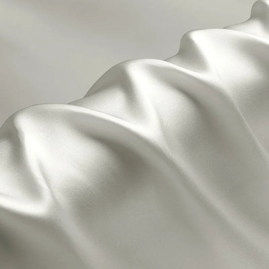 100% silk fabric 16 19 22m/m thick 45"( 114cm )width grey cream natural pure satin charmeuse luxury clothes bedding silk fabric