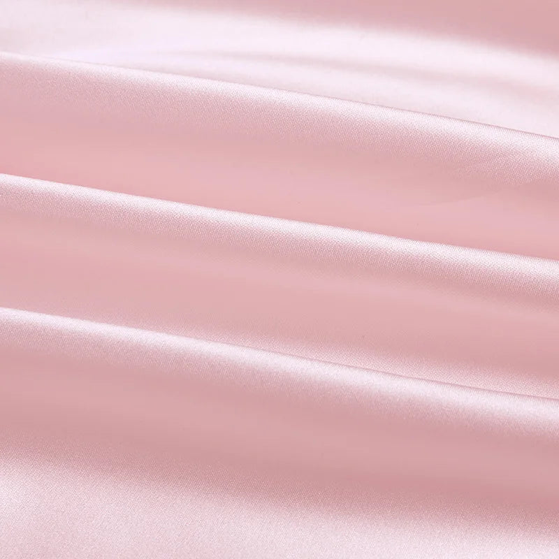 Natural Mulberry Stretch Satin (90% Silk+10% Spandex)16 19m/m Thick 42.5" ( 108cm)  55" (140cm) Width Girl Baby Pink Silk Fabric