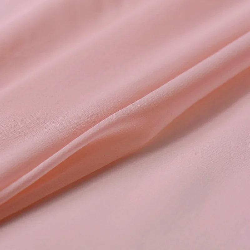 100% Silk Natural Pure Mulberry 8mm 45"( 114cm ) Soft Deep Pink GGT Sexy Summer Elegant Women Silk Georgette DIY Clothing Fabric