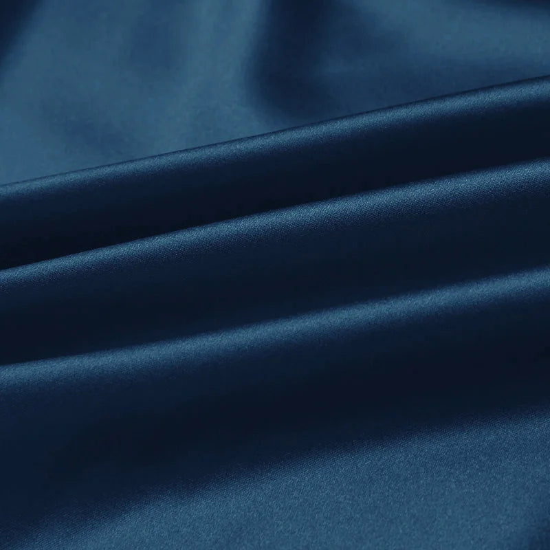 100% silk fabric 16 19 22 30m/m thick 45"( 114cm ) width blue heaven pure satin charmeuse luxury DIY clothes bedding silk fabric