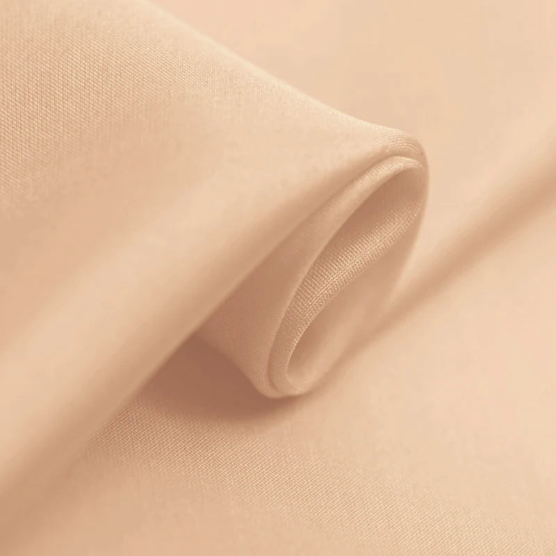 100% Pure Silk Natural Mulberry 8m/m 6A grade 45"( 114cm ) Width Solid Peach Luxury Lady Cool Summer Clothes Habotai Silk Fabric