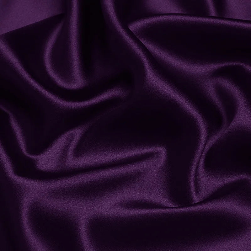 Natural Mulberry Stretch Satin (90% Silk + 10% Spandex)16 19m/m 42.5" ( 108cm)  55" (140cm)  DIY Magic blue Charmeuse Fabrics