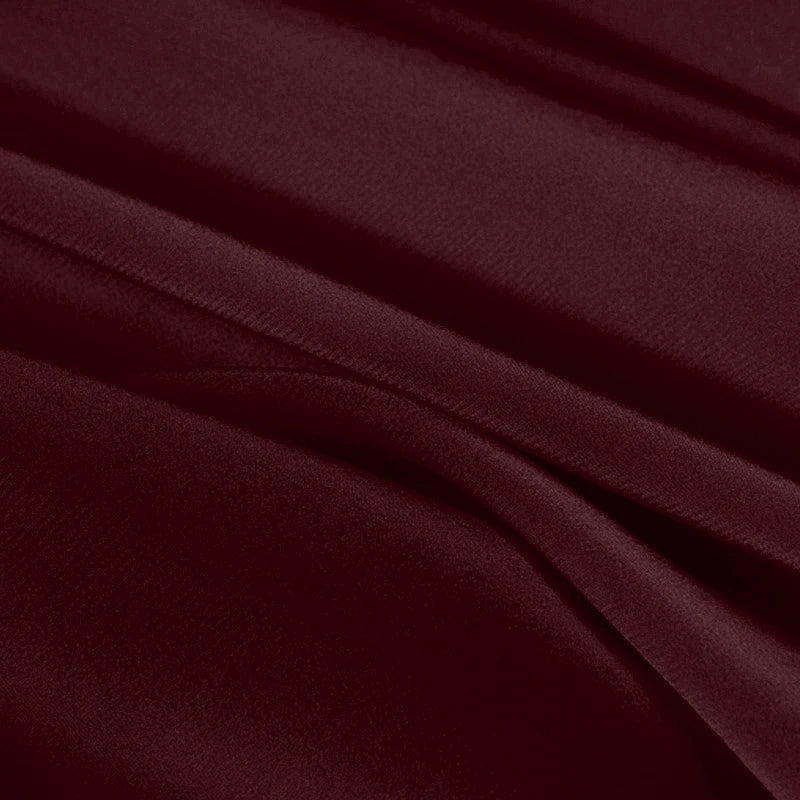 100% Silk Crepe de Chine Natural Pure Mulberry 12 14 16 30mm 45"( 114cm ) 55" (140cm)Width Cabernet Elegant Silk Lining Fabric