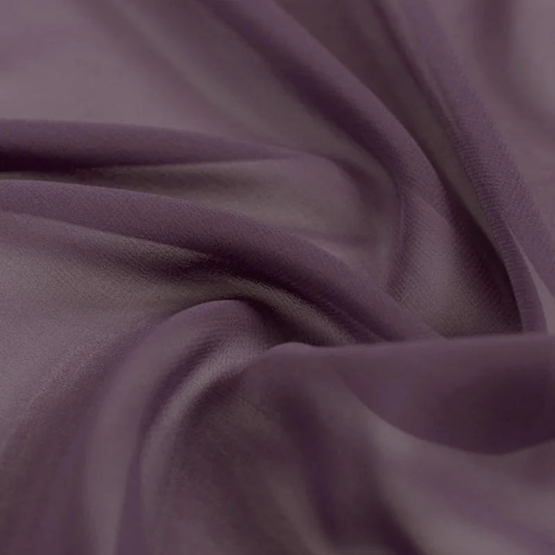 100% Silk Natural Pure Mulberry 8mm 45"( 114cm ) Soft Pinkish Purple GGT Sexy Lady Summer Elegant Women Silk Georgette Fabric