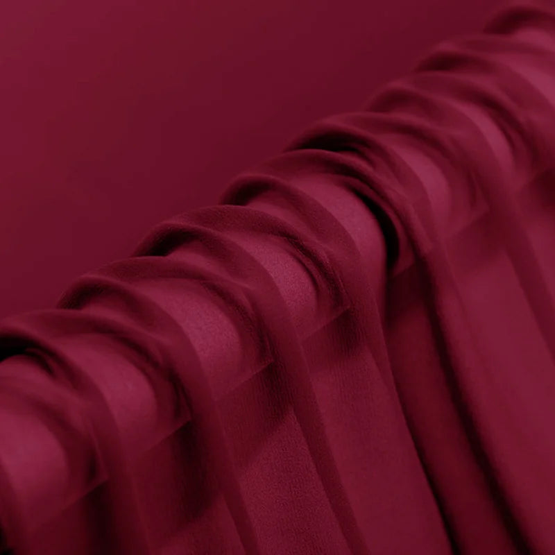 100% Silk Natural Pure Mulberry 5mm 45"( 114cm ) Crimson Lady Sexy Silk Chiffon DIY Luxury Slippery 6AGrade Custom Dyeing Fabric