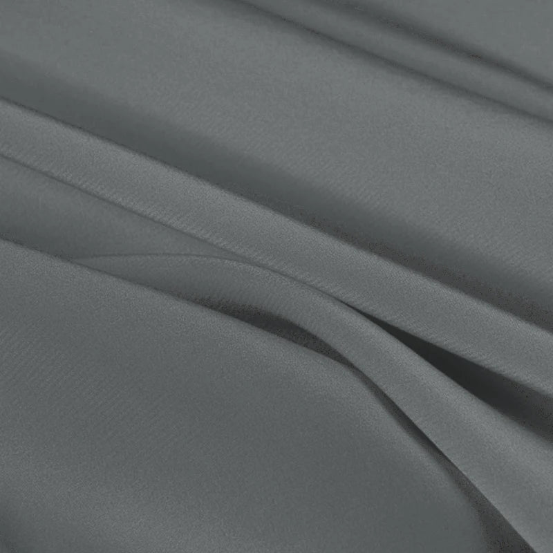 100% Silk Crepe de Chine Natural Pure Mulberry 12 14 16 30mm 45"( 114cm ) 55" (140cm) Width Ghost Grey Women Silk Lining Fabric