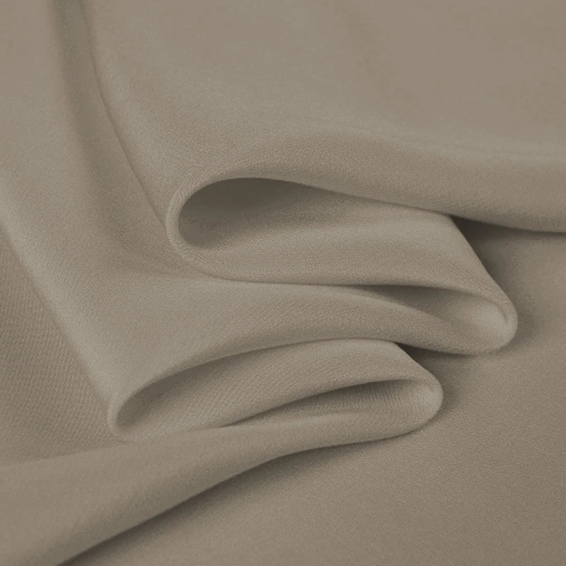 100% Silk Crepe de Chine Natural Pure Mulberry 12 14 16 30mm 45"( 114cm ) 55" (140cm) width Camel DIY Lady Uniform Silk Fabric