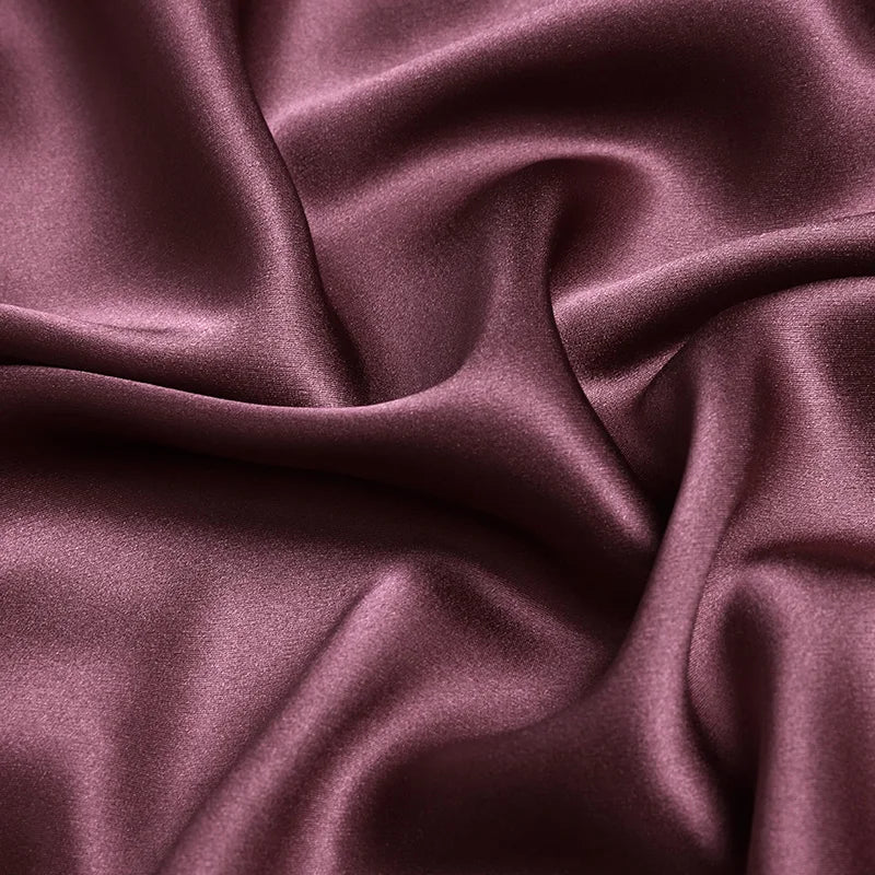 100 pure natural mulberry silk 16 19 22 30mm 45"( 114cm ) width pinkish purple color charmeuse for clothes bedding silk fabric