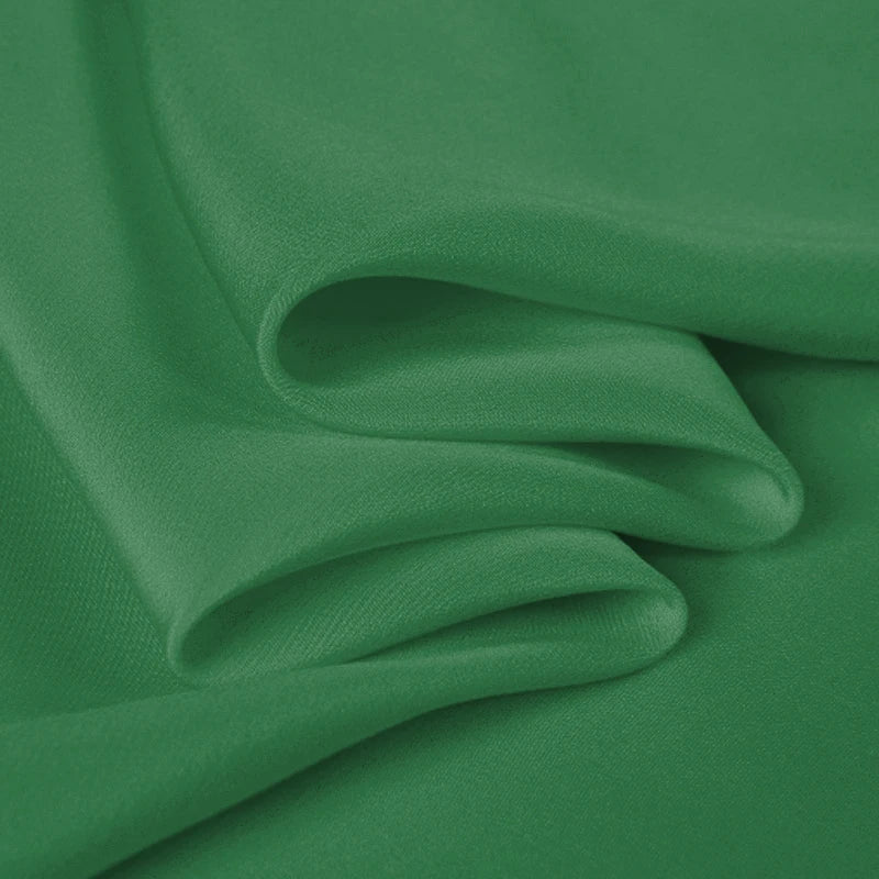 100% Silk Crepe de Chine Natural Pure Mulberry 12 14 16 30mm 45"( 114cm ) 55" (140cm) width Emerald-green DIY Cloth Silk Fabric