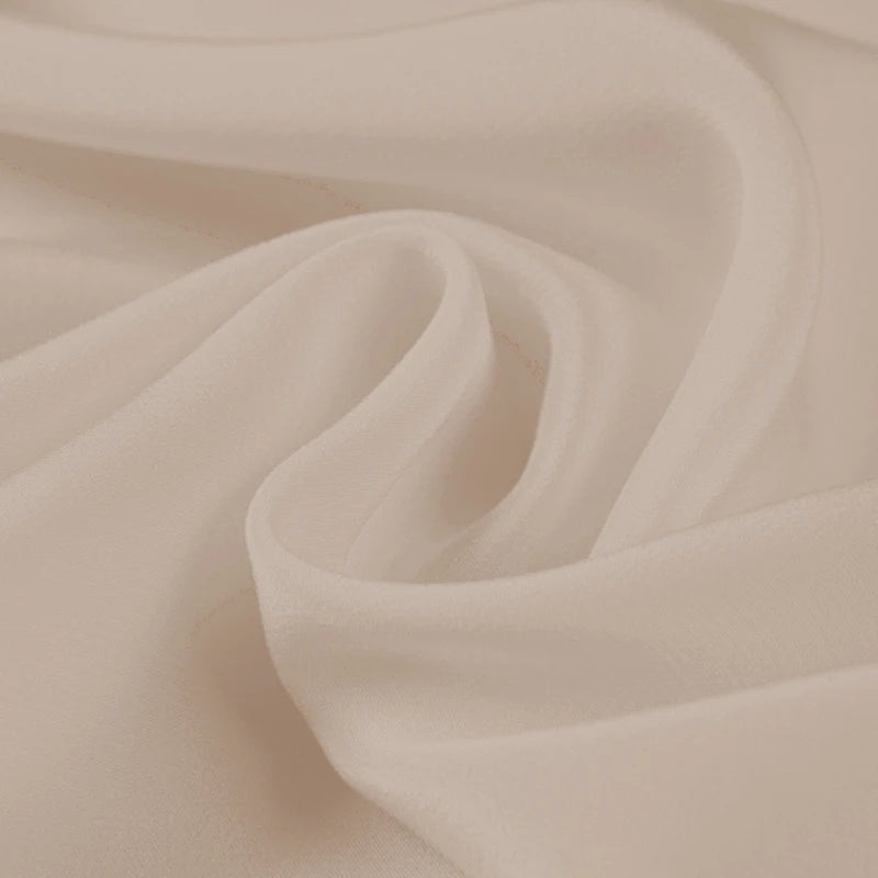 100% Silk Crepe de Chine Natural Pure Mulberry 12 14 16 30mm 45"( 114cm ) 55" (140cm)Width Silver Peony Lady Silk Lining Fabric