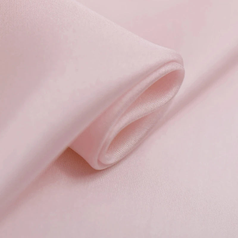 100% Pure Silk Natural Mulberry 8m/m 6A grade 45"( 114cm ) Width Light Pink Beautiful Girl Clothing Lining Habotai Silk Fabric