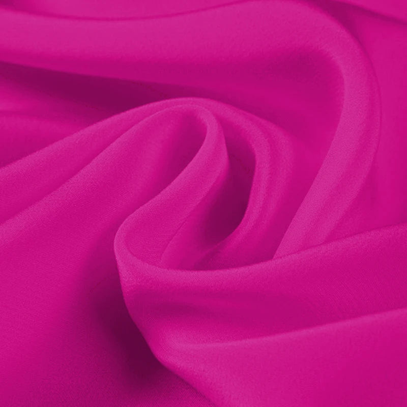 100% Silk Crepe de Chine Natural Pure Mulberry 12 14 16 30mm 45"( 114cm ) 55" (140cm)Width Very Berry Luxury Lining Silk Fabric