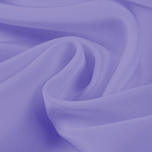 100% Silk Crepe de Chine Natural Pure Mulberry 12 14 16 30mm 45"( 114cm ) 55" (140cm) Width Light Purple DIY Lining Silk Fabric