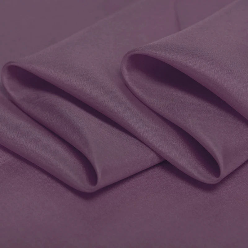 100% Pure Silk Natural Mulberry 8m/m 6A grade 45"( 114cm )Width Women Argyle Purple Tailor Clothes Lining Habotai Silk Fabric