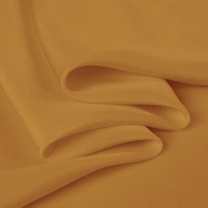 100% Silk Crepe de Chine Natural Pure Mulberry 12 14 16 30mm 45"( 114cm ) 55" (140cm) Width Orange Lady Cloth Lining Silk Fabric