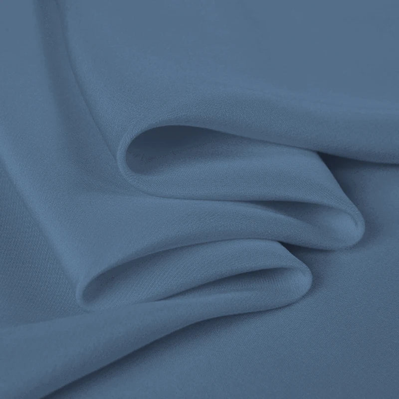 100% Silk Crepe de Chine Natural Pure Mulberry 12 14 16 30mm 45"( 114cm ) 55" (140cm)Width Blue Heaven Lady Silk Lining Fabric