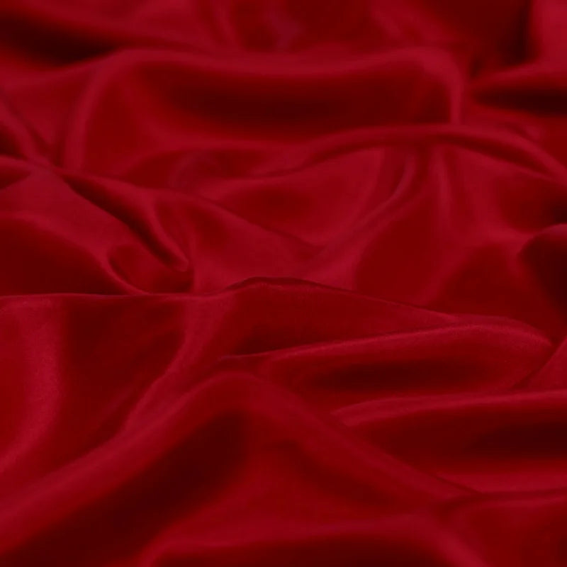 100% Silk Natural Luxury Mulberry Pure Habotai 8m/m 6A grade 45"( 114cm ) Width Solid Red Fashion Clothing Lining Silk Fabric