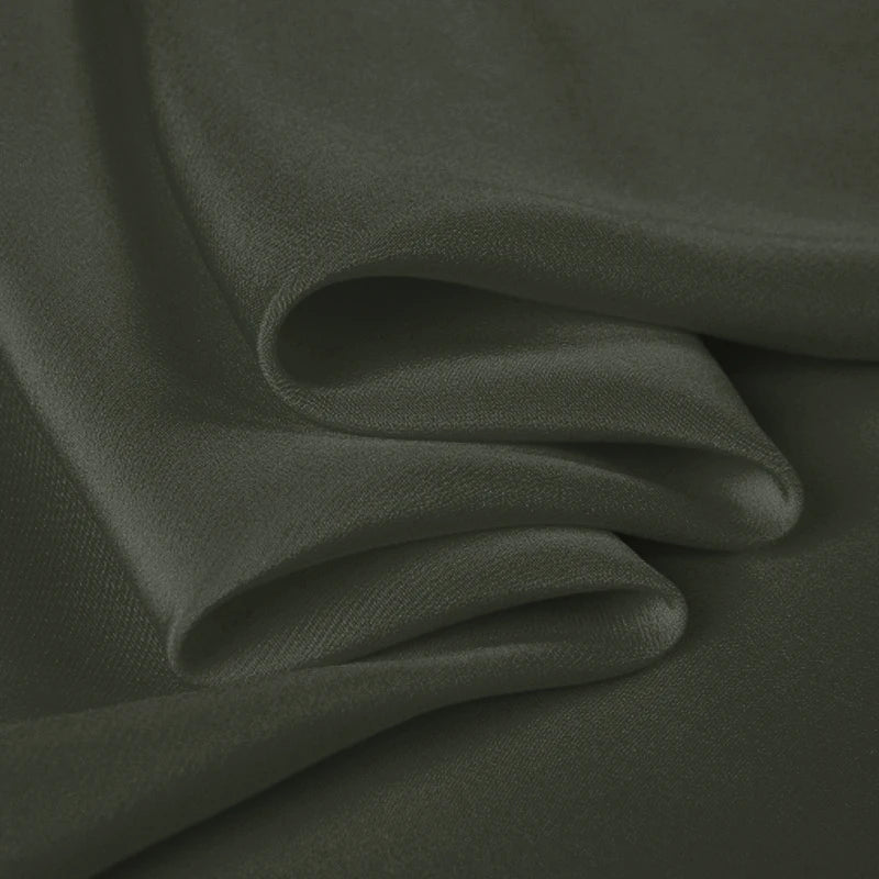 100% Silk Crepe de Chine Natural Pure Mulberry 12 14 16 30mm 45"( 114cm ) 55" (140cm) Width Gray Black Women Lining Silk Fabric