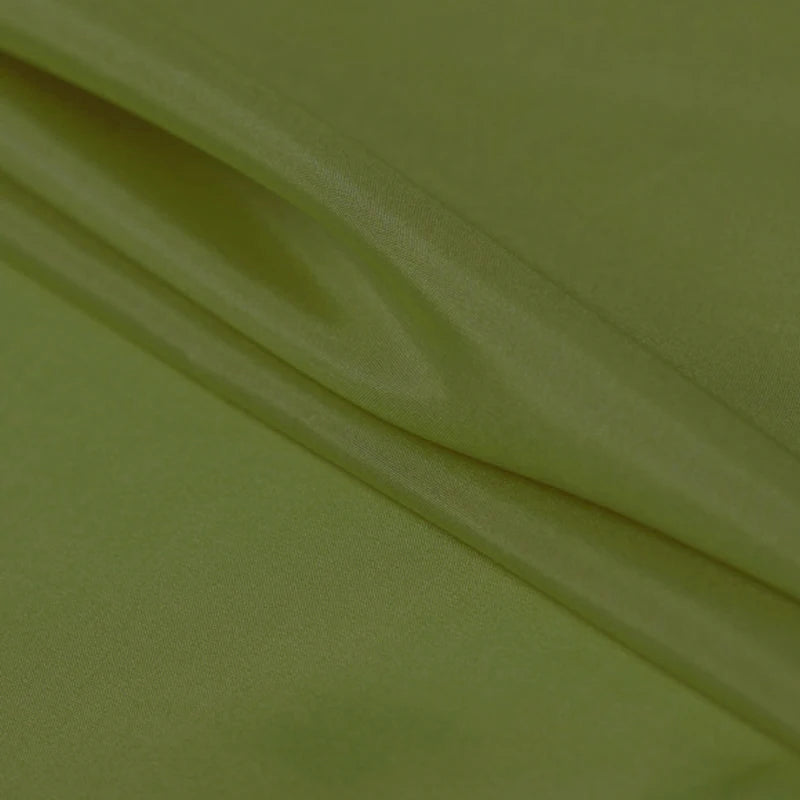 100% Pure Silk Natural Mulberry 8m/m 6A grade 45"( 114cm )Width Handsome Olive Branch Tailor Clothes Lining Habotai Silk Fabric